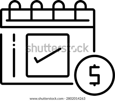 Time Off Balance Illustration vector Icon Design
