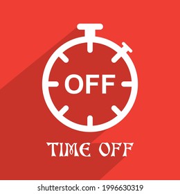 time off icon , stopwatch icon