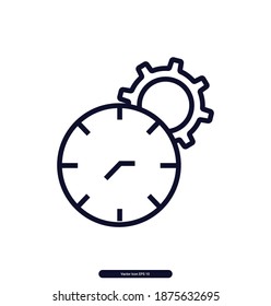 Time Optimisation vector icon, Time Optimisation Vector illustration