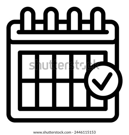 Time order delivery icon outline vector. Shipment schedule. Express delivery notification