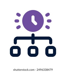 time organizer icon. vector dual tone icon for your website, mobile, presentation, and logo design.