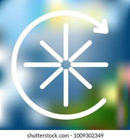 Time outline, weather icon - vector illustration