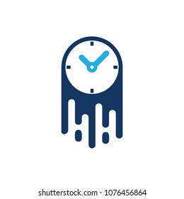 Time Paint Logo Icon Design