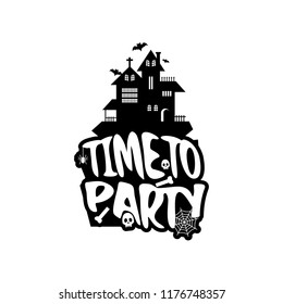 Time to party with creative design vector 
