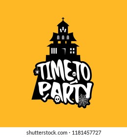 Time to party with creative design vector
