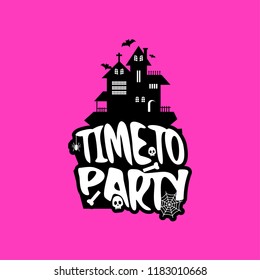 Time to party with creative design vector 