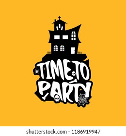 Time to party with creative design vector