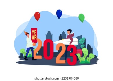 Time to Party Flat Design