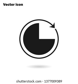 time passage icon vector