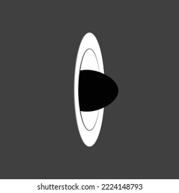 time passage vector icon on black background
