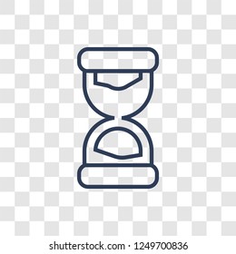 Time passing icon. Trendy linear Time passing logo concept on transparent background from Productivity collection