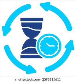 Time Passing Simple Icon Vector Illustration Concept