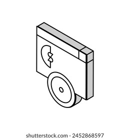 time for pay loan isometric icon vector. time for pay loan sign. isolated symbol illustration