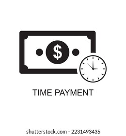 time payment icon , business icon