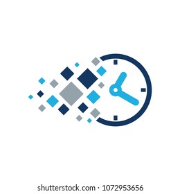 Time Pixel logo Icon Design