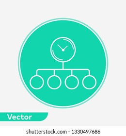 Time planing vector icon sign symbol