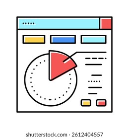 time planning color icon vector. time planning sign. isolated symbol illustration