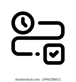 time planning icon. vector line icon for your website, mobile, presentation, and logo design.