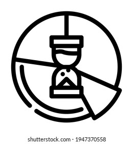 time planning line icon vector. time planning sign. isolated contour symbol black illustration