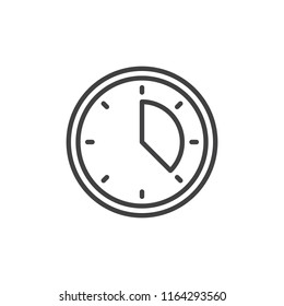Time Planning Outline Icon Linear Style Stock Vector (Royalty Free ...