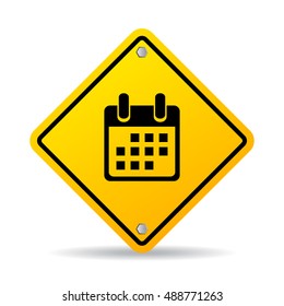 Time planning sign illustration isolated on white background