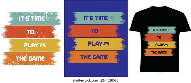 It's Time To Play The Game