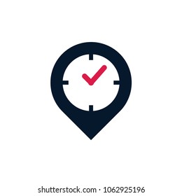 time point logo design template