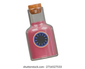Icono de poción de tiempo Ilustración 3D Render