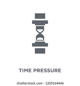 Time pressure icon. Time pressure design concept from Time managemnet collection. Simple element vector illustration on white background.