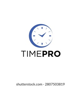 Time Pro Logo Vector Simple Minimalist