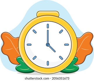 Icono de proceso de tiempo - ilustración plana