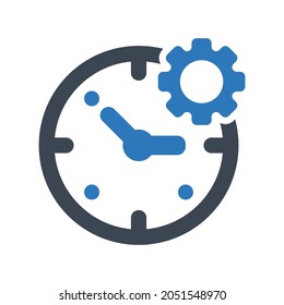 Icono de proceso de tiempo.date,management (ilustración vectorial)