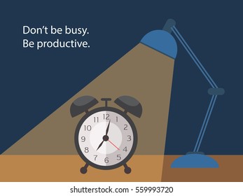 Time and productivity concept - Vector 