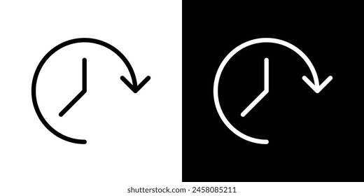 Time Progress Icon Set. Accelerate Clock Vector Symbol.