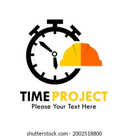 Time project logo template illustration