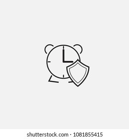 time protection icon template design