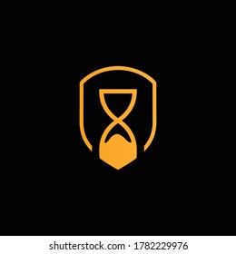 logotipo de protección del tiempo con un aspecto atractivo y atractivo #1