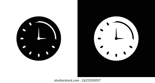 Vetor de linha simples de ícone do quarto de tempo passado. Símbolo, logotipo.