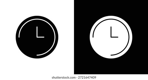 Symbole im Zeitquartal. Vektorvorlage Illustration Symbol Pixel perfekt