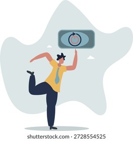 Es hora de reiniciar el negocio o la carrera, refrescar la energía de trabajo o Reiniciar nuevo viaje, cambiar para mejorar el concepto de resultado. vida y empleo de las personas.