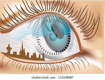 time is reflected in the eyes