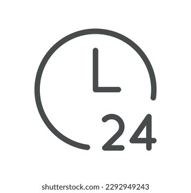 Time related icon outline and linear vector.