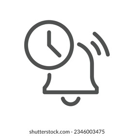 Time related icon outline and linear vector.