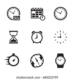 Time related icons set