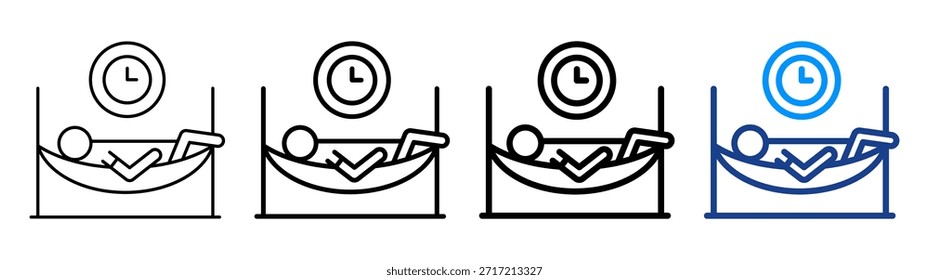 Tiempo Para Relajar El Icono Diferente Conjunto De Colecciones De Contorno
