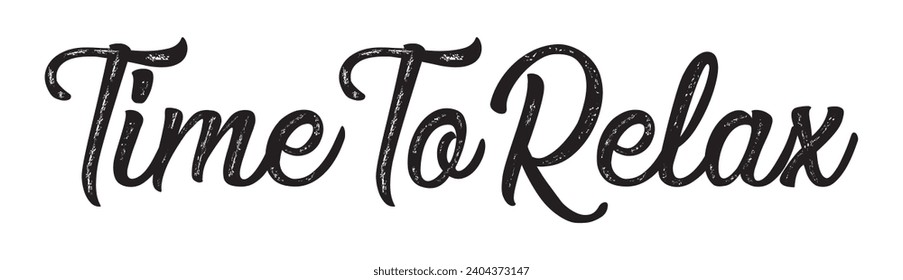 tiempo para relajar el texto sobre fondo blanco.