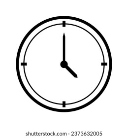 time reminder wall clock vector icon