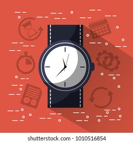 time round clock wrist watch jbusiness
