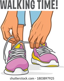 Time for running in good sneakers