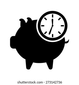 time to save  design, vector illustration eps10 graphic 